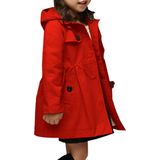 Casaco Betusline Little Girls Com Capuz Vermelho De 6 A 7 Anos