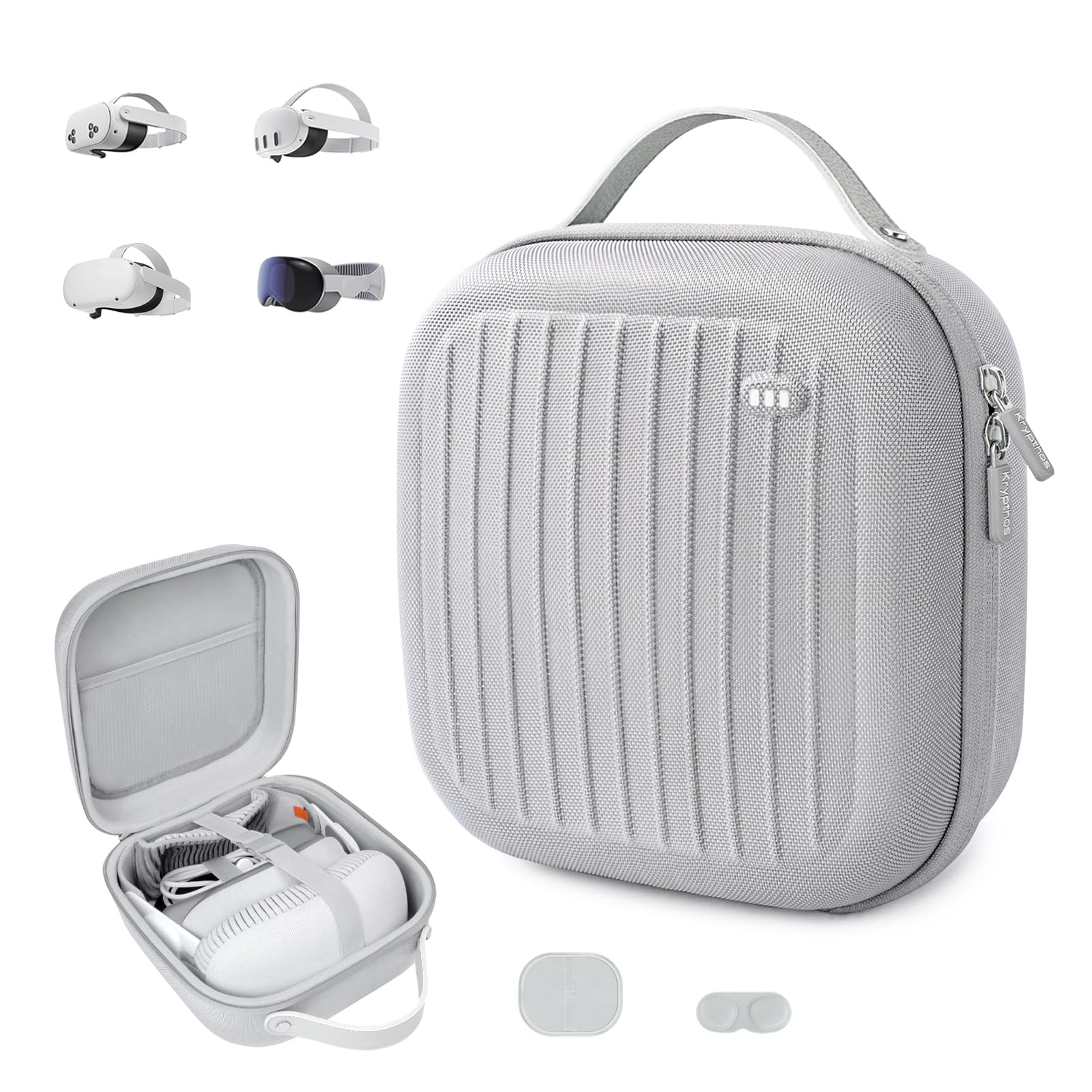 Estojo Rígido Compatível Com Krypthos Meta Quest 3s/quest 3/quest 2/vision Pro