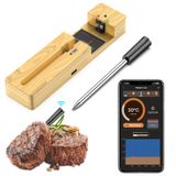 Termômetro De Carne Sem Fio Mogundam Bluetooth Com Sonda De Cerâmica