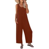 Macacão Regata Solto Casual De Verão Romper Nfsion Para Mulheres