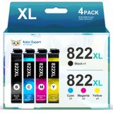 Cartuchos De Tinta Kolor Expert 822xl Remanufaturados Para Epson