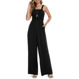 Macacão Feminino Casual Solto Prettyleaf Preto M