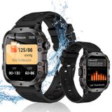 Relógio De Pressão Arterial Smartwatch Auczh Para Homens Ip68 Preto