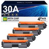 Cartucho De Toner Hallolux 30a 30x, Pacote Com 4 Unidades Para Impressora Hp Pro Mfp