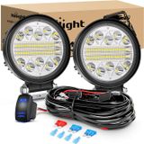Led Pods Nilight 4,5 Polegadas 69 W Round Spot Flood Combo 2 Unidades