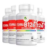 Kit 4 Un. Vitamina B12 Metilcobalamina Fits Life 240 Caps