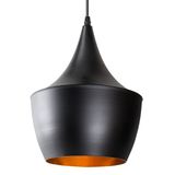 Luminária Tom Dixon Beat Fat - Preto com interior cobre