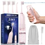 Escova De Dentes Elétrica Water Flosser + Uningopi Portátil 2 Em 1
