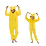 Pijama De Macacão Ailmqyjl Snug Fit, Unissex, Flanela Para Adultos, Amarelo