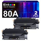 Cartucho De Toner E-z Ink 80a Preto De Alto Rendimento Para Hp 400