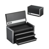 Caixa De Ferramentas Vevor Metal De 22 Cm Com 3 Gavetas Portátil Com Forros De Eva