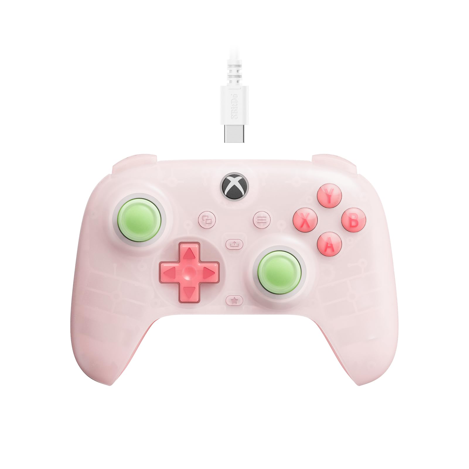 Controlador 8bitdo Ultimate Mini Com Fio Para Xbox - Rosa