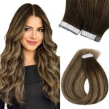 Fita Adesiva Em Extensões De Cabelo Sunny Hair Medium Brown Balayage