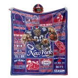 Cobertor Vigkoir Azul Vermelho Do Time De Futebol, Cor 200x150cm