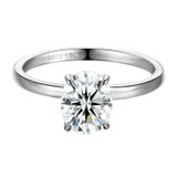 Anel Raprevolt 1.5 2 3 Quilates Oval Moissanite Banhado A Ouro 18k