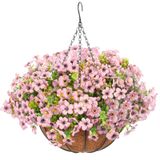 Cesta De Flores Suspensas Artificiais Florielle Daisy Eucalyptus