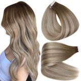 Fita Adesiva Full Shine Para Extensões De Cabelo Em Balayage 60 Cm, 20 Unidades, 50 G