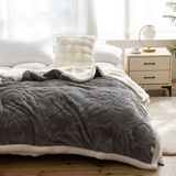 Manta Ukeler Sherpa 150 X 200 Cm Cinza Escuro