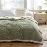 Cobertor Ukeler Sherpa Fleece 150x200cm Verde Grama