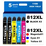 Cartuchos De Tinta Logasmart 812xl Remanufaturados Para Workforce Pro