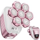 Barbeador Elétrico Wyklaus 5 Em 1 Para Mulheres, Sem Fio, Sem Dor, Rosa