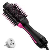 Escova Para Secador De Cabelo Umeely Dual Voltage Com Íon Negativo E Antifrizz