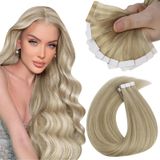 Fita Adesiva Em Extensões De Cabelo Sunny Hair Golden Blonde 24 Polegadas