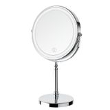 Espelho De Maquiagem Deiovwxs 8 Polegadas 1x/10x 360° De Rotação Com Luz