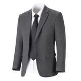 Jaqueta Fxzpiodi Retro Tweed Herringbone Wool Blend Grey