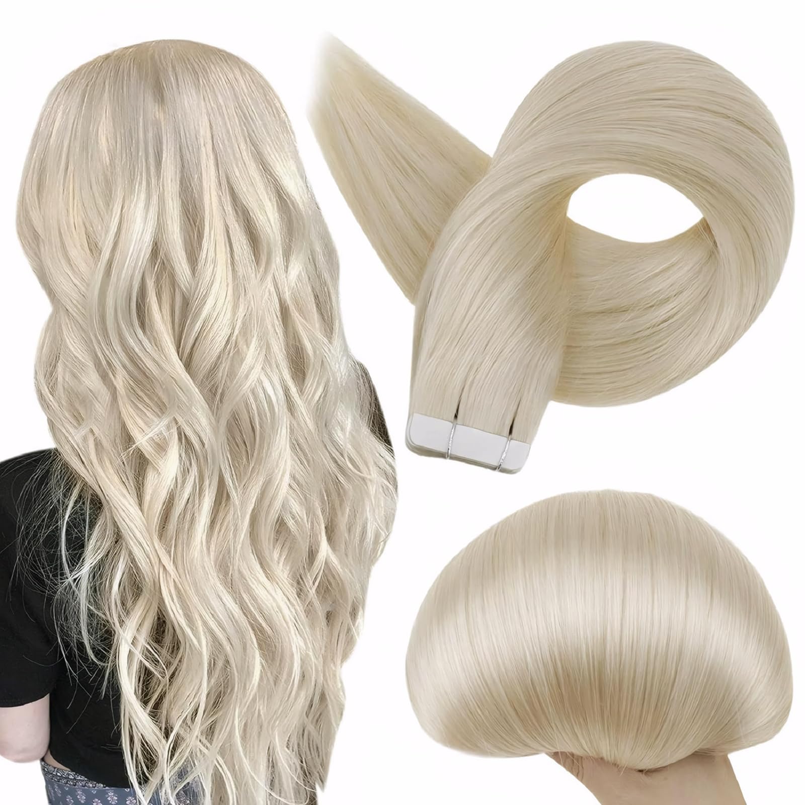 Tape Hair Extensions Full Shine Brazilian Human Hair 50g