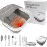 Banheira De Hidromassagem Para Pés Unifull Dobrável Com Calor, Massagem E Bolha