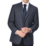 Casaco Esportivo Gluvistaves Classic Fit, Blazer Elástico, Azul, Masculino
