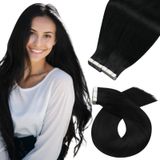 Fita Adesiva Em Extensões De Cabelo Moresoo 40 Peças 100g Jet Black 45cm