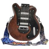 Bolsa De Ombro Tiracolo Lyuxhetaokdiq Em Forma De Guitarra Em Couro Pu