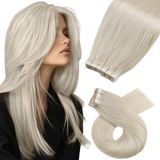 Fita Adesiva Em Extensões De Cabelo Moresoo Blonde Human Hair 40 Unidades 100g