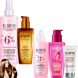 Kit Elseve Novo Sérum Leave In Liso Dos Sonhos Elixir Óleo