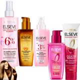 Kit Elseve Óleo Acidificante Elixir Sérum Leave In Novo Liso