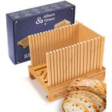 Cortador De Pão Albert&amp;grace Bamboo Ajustável Para Uso Doméstico