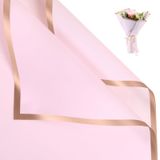 Papel De Embrulho De Flores Nescci Waterproof 20 Folhas (rosa Pastel)