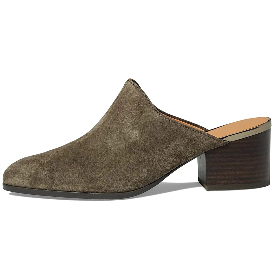 Salto Feminino Sandal Mules Dystralix, De Camurça Verde, Tamanho 9