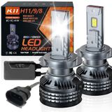 Lâmpada Led Coxcsi H11 Fog Light 32000lm 6500k Pacote Com 2
