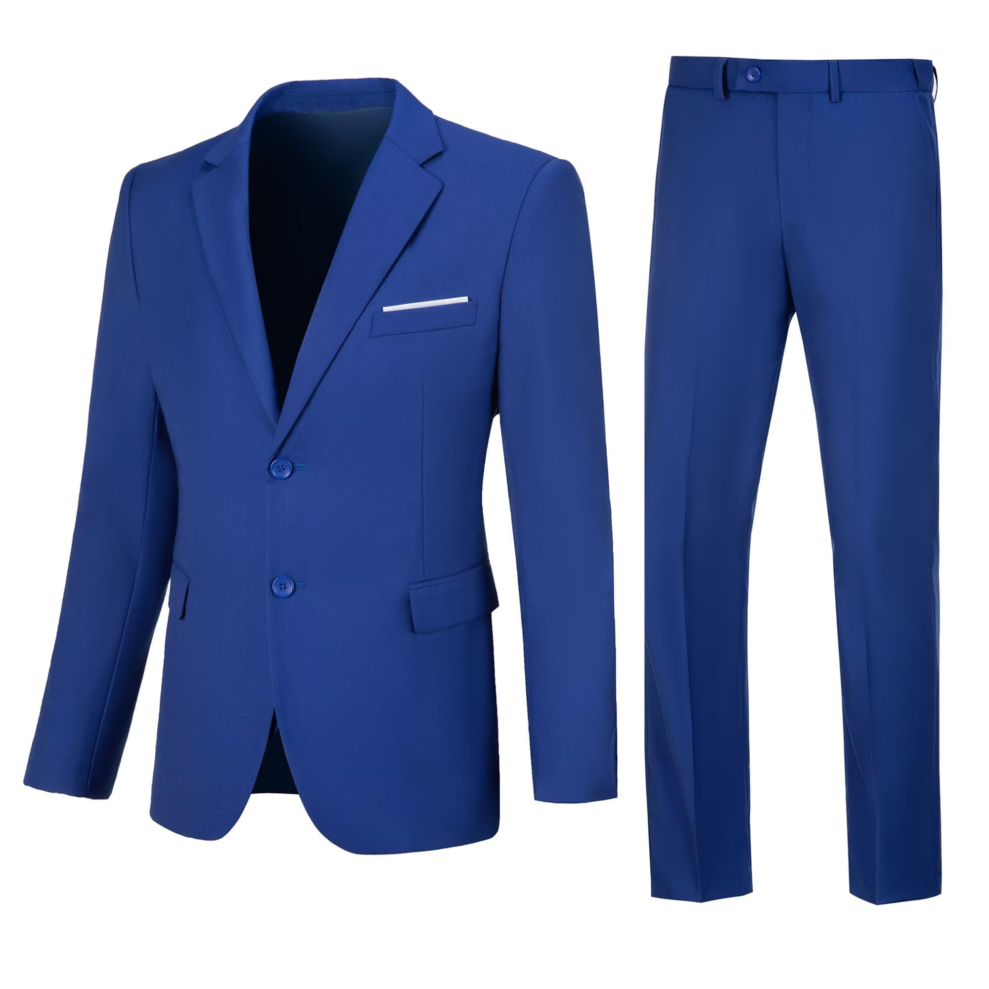 Suit Netsky, 2 Peças, Slim Fit, Azul Royal Para Homens, Baile De Casamento