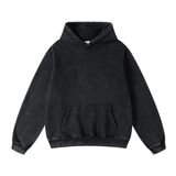 Moletom Com Capuz Hathne Masculino De Grandes Dimensões Vintage Preto