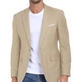 Blazer Wehilion Khaki Para Homens, Casaco Esportivo, Jaqueta De Verão