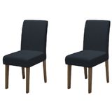 Conjunto Com 2 Cadeiras Estofada Sala De Jantar Trieste Siena Dobuê