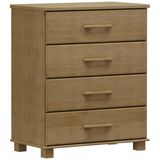 Comoda 4 Gavetas Madeira Maciça 84 Cm 2250 Freijo Milani Store