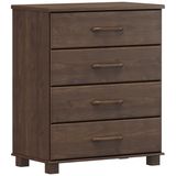 Comoda 4 Gavetas Madeira Maciça 84 Cm 2250 Cafe Milani Store