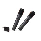 Kit Com 02 Microfones Sem Fio Jbl Black Wireless
