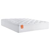 Colchão Casal Molas Ensacadas Real Pillow Top 138x188x27cm Branco Inducol - Suporta até 130kg por pessoa