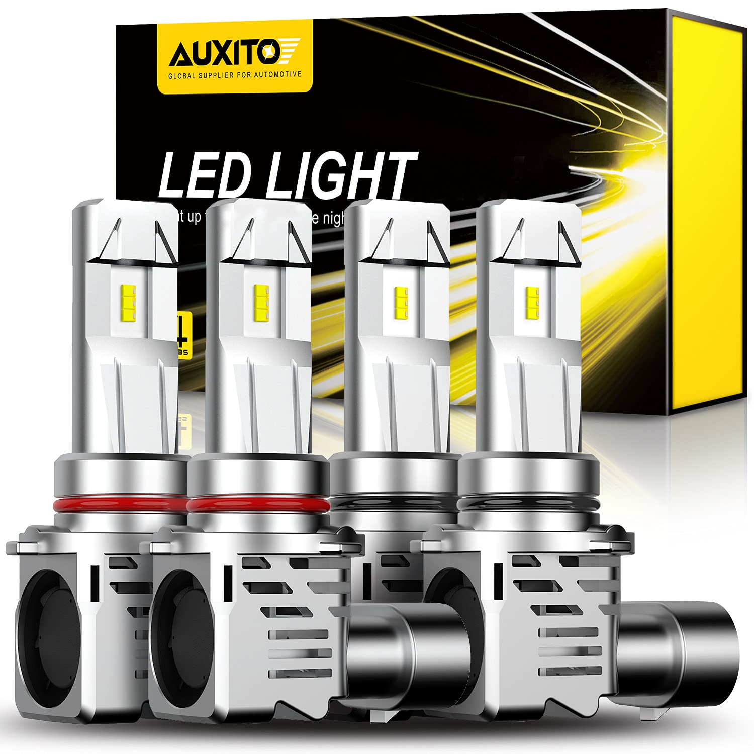 Lâmpadas Combo Auxito 9005 9006 Halogen 60000lm 6500k (pacote Com 4)